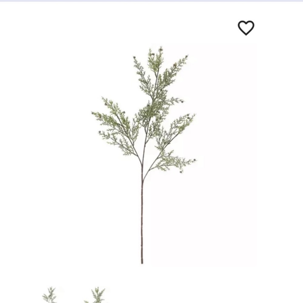 Hobby Lobby stem Green Cedar Spray Set off 3 Stems